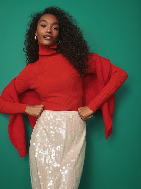 CHANDAIL CÔTELÉ À COL ROULÉ SOSOFT LÉGER