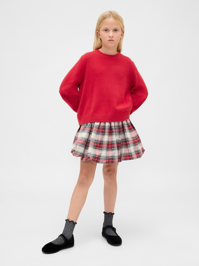 CashSoft カシミヤタッチ クルーネックセーター (キッズ)-3