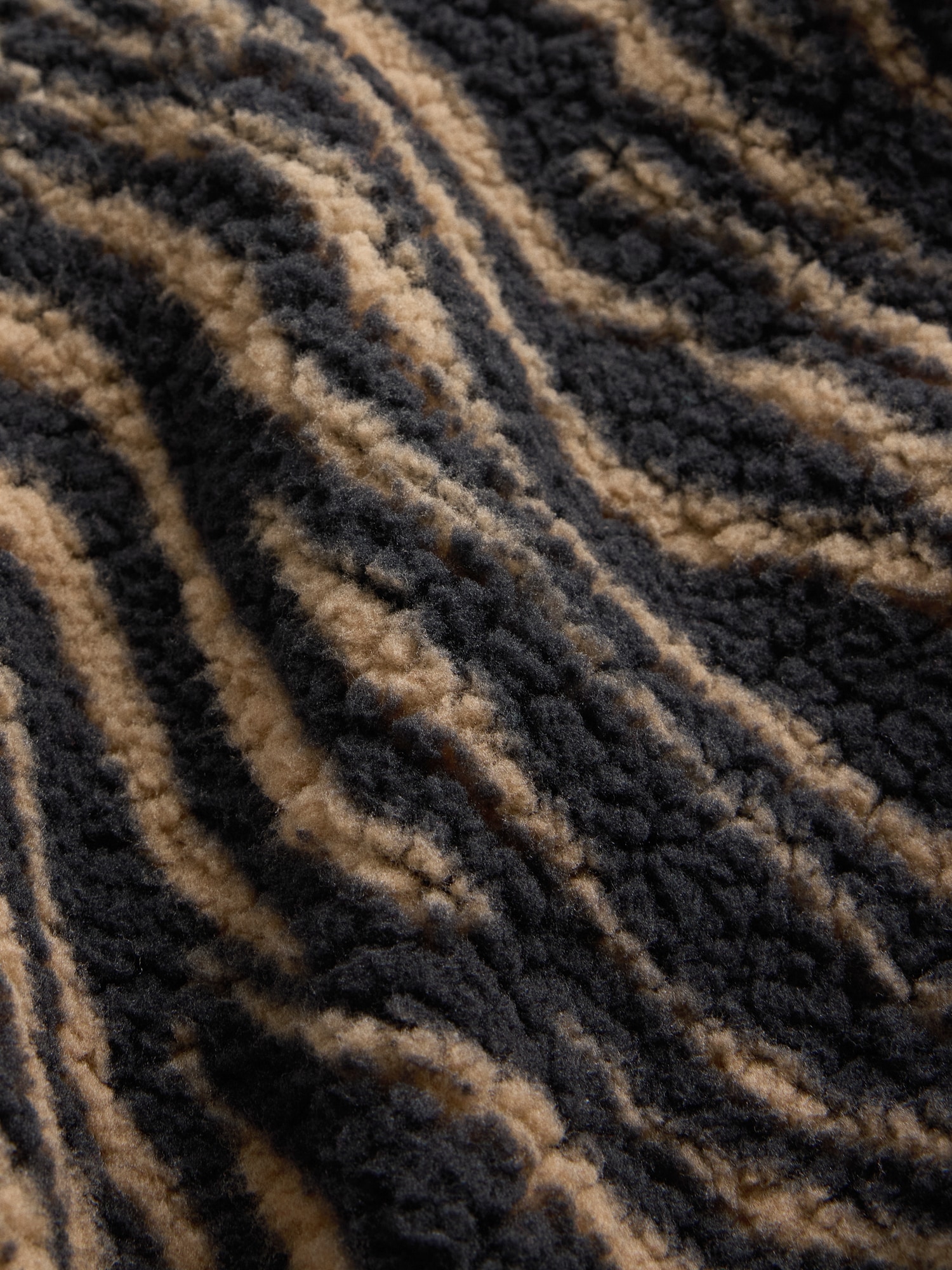 ボア リラックスフィット ジップアップパーカー (キッズ)-4