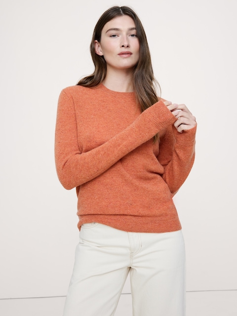Lightweight Cashmere Crew-Neck Sweater