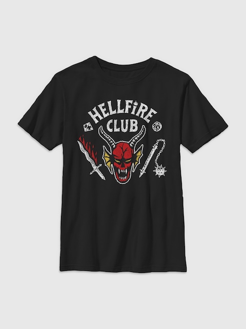 Stranger Things Hellfire Graphic T-Shirt for Kids