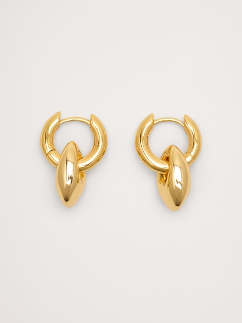 Petit Pebble Hoops by Anni Lu