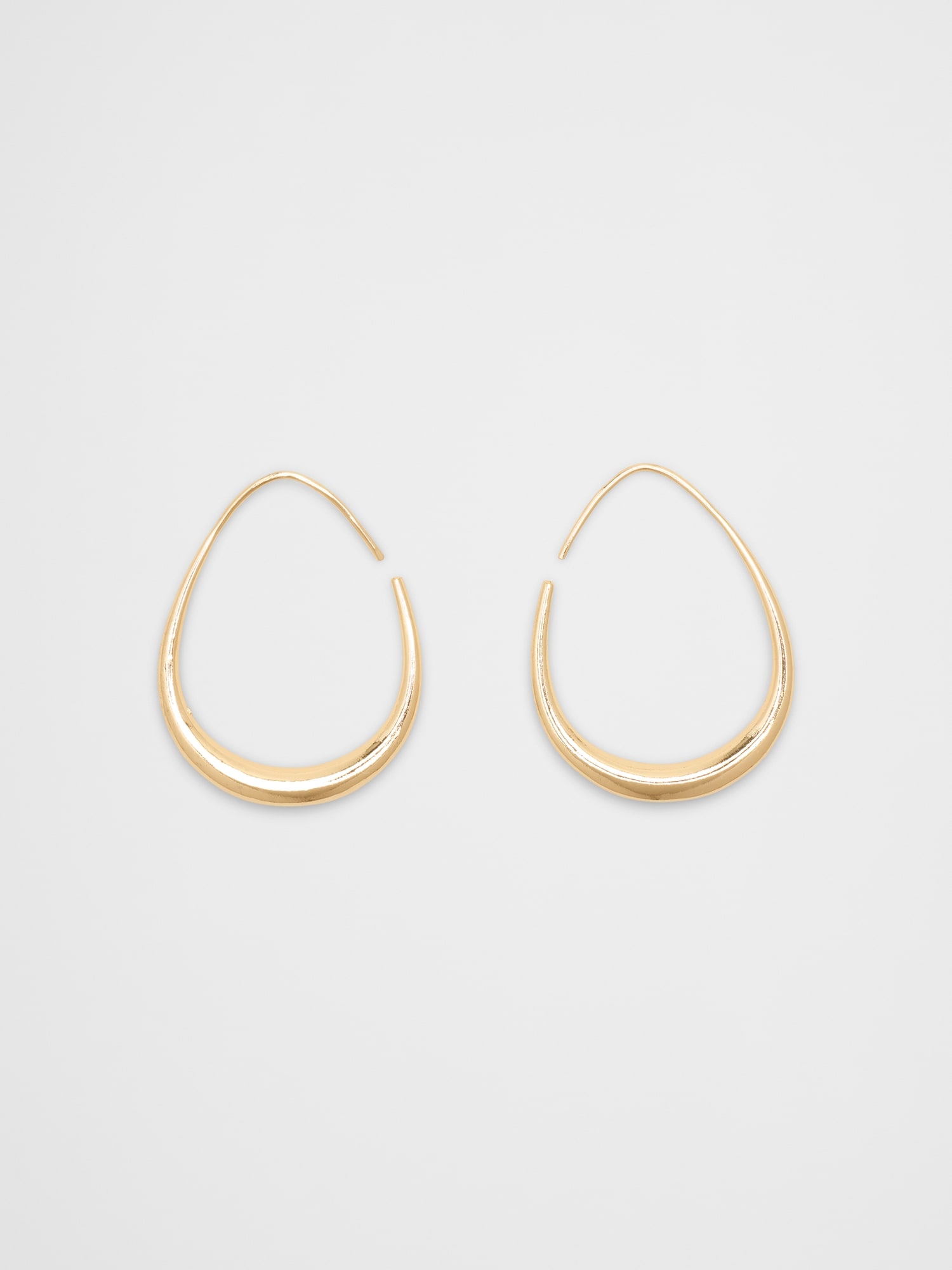 Sculptural Wire Hoop Earrings
