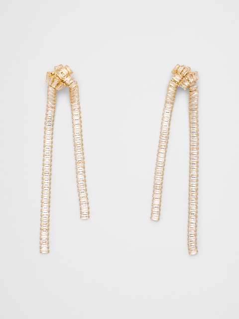 Shine Knot Statement Drop Earrings