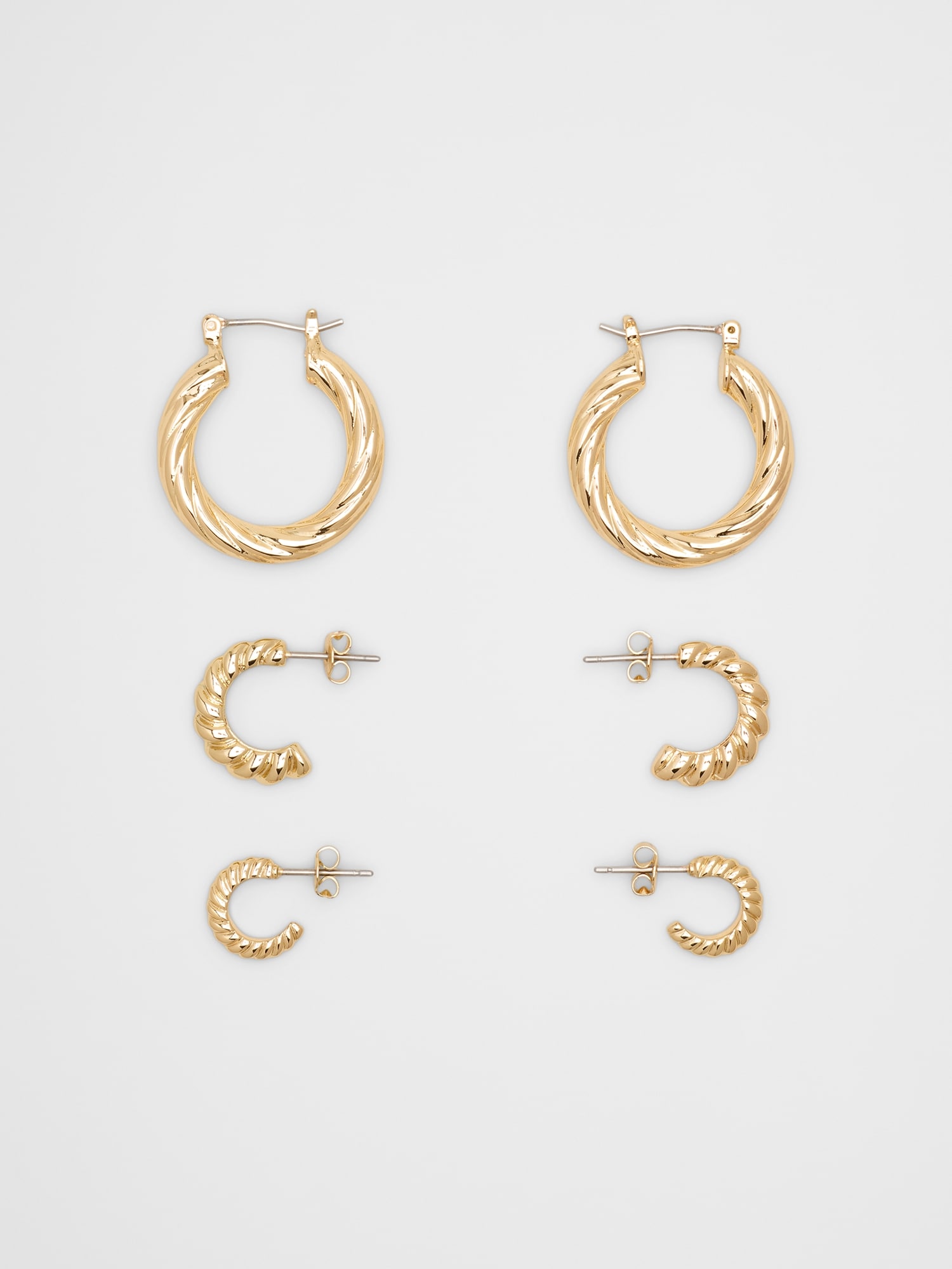 Baguette Earrings (3 Pack)