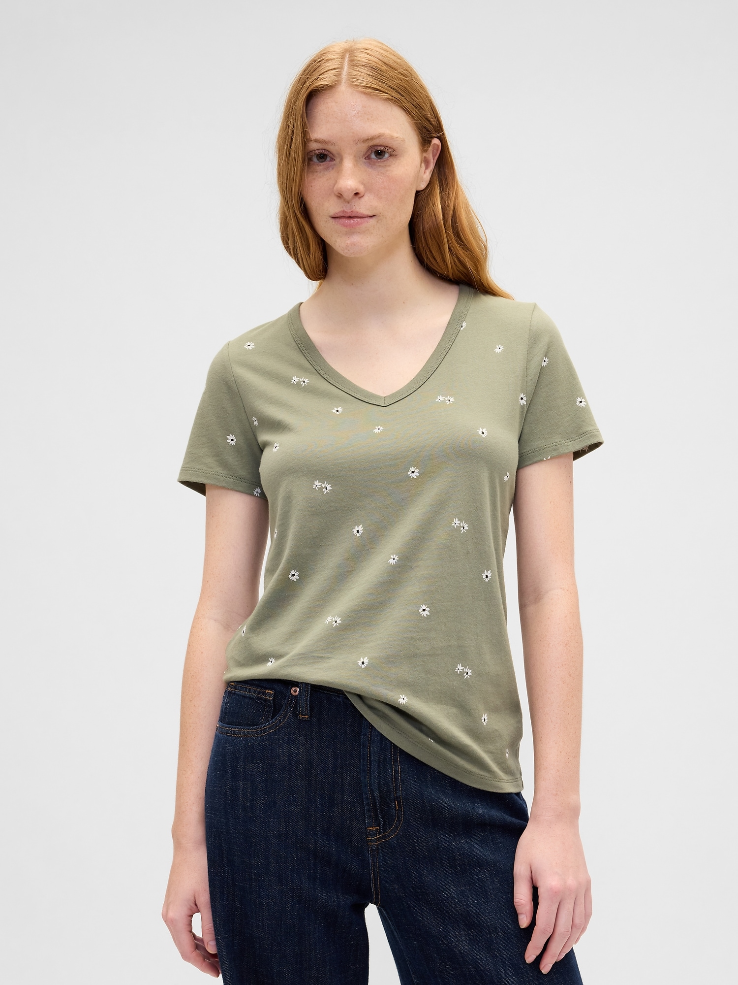 Favorite Print V-Neck T-Shirt