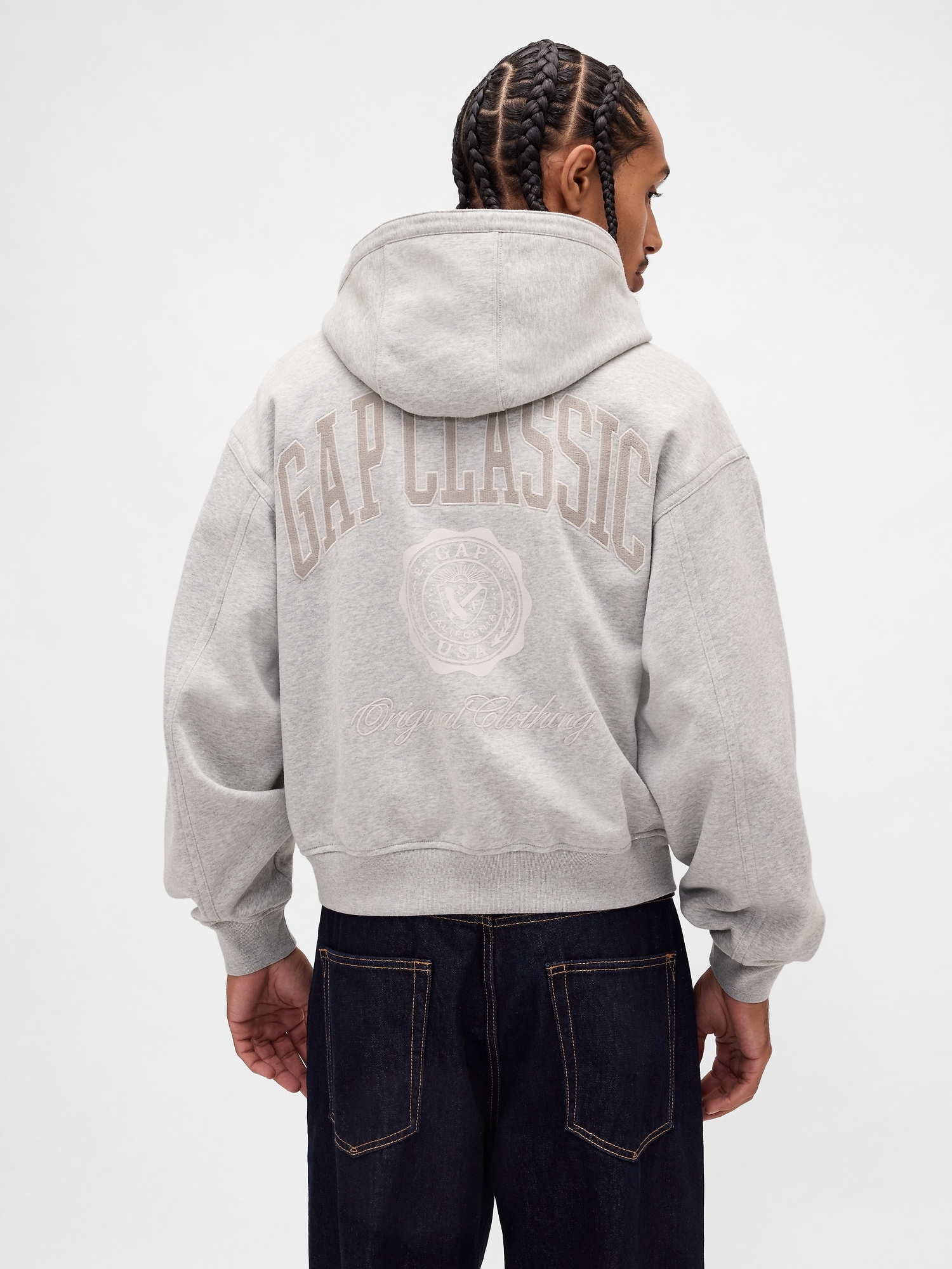 Gap リラックスフィット GAPロゴ ジップアップパーカー Gap リラックスフィット GAPロゴ ジップアップパーカー