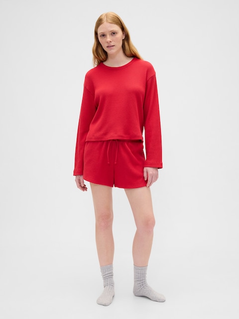 Waffle-Knit PJ Shorts