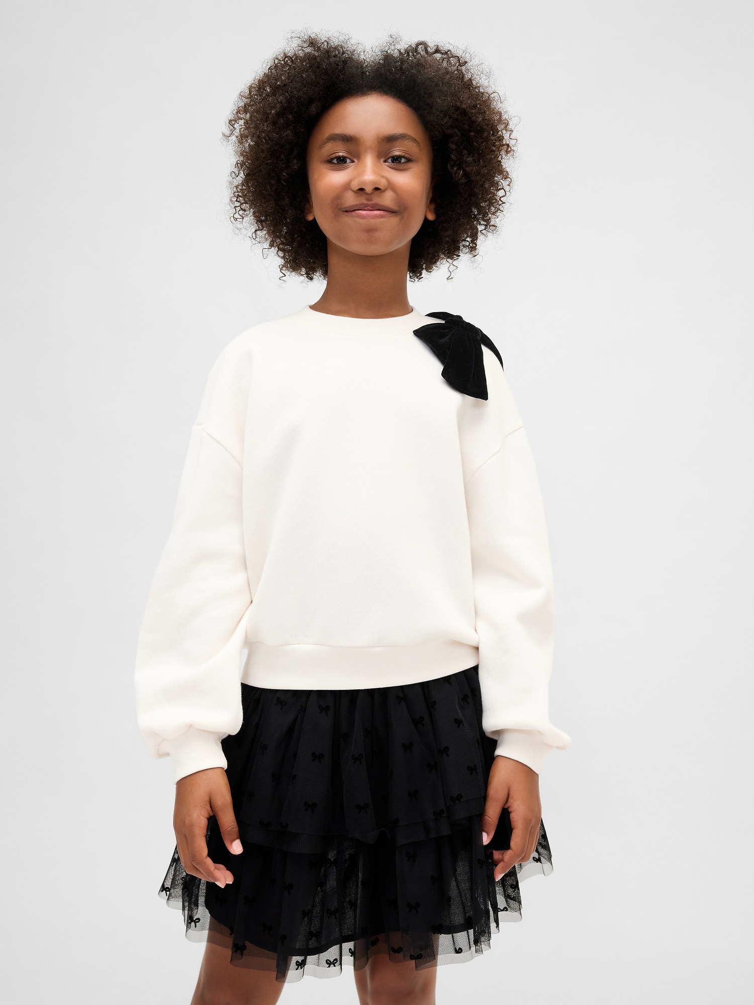 Kids Embellished Dolman Sweatshirt