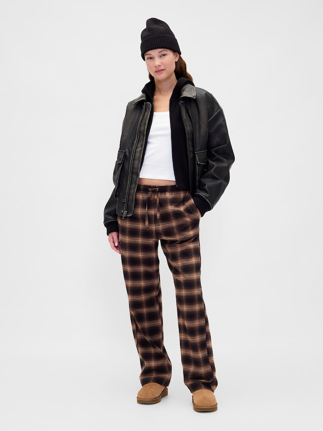 スーパーソフト フランネル パジャマパンツ (ユニセックス)-5