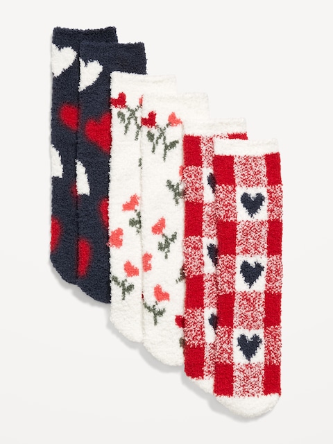 3-Pack Cozy Crew Socks for Women