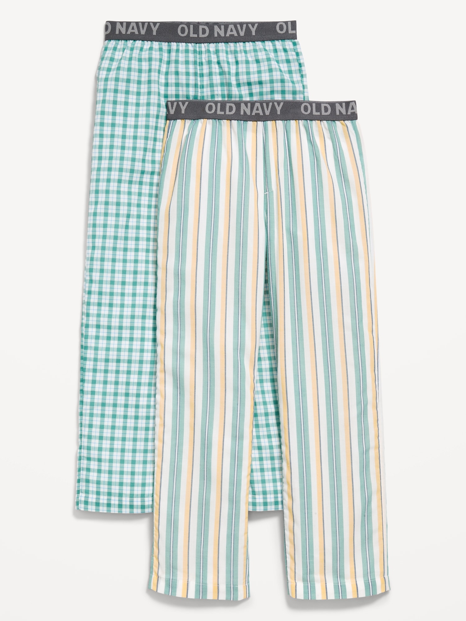 Printed Poplin Straight-Leg Pajama Pants 2-Pack for Boys