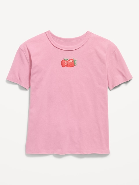 T-SHIRT SURDIMENSIONNÉ À MANCHES COURTES ET À IMPRIMÉ POUR FILLE