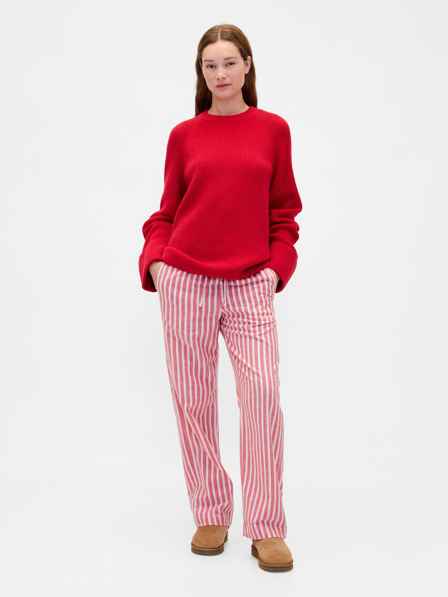 スーパーソフト フランネル パジャマパンツ (ユニセックス)-5