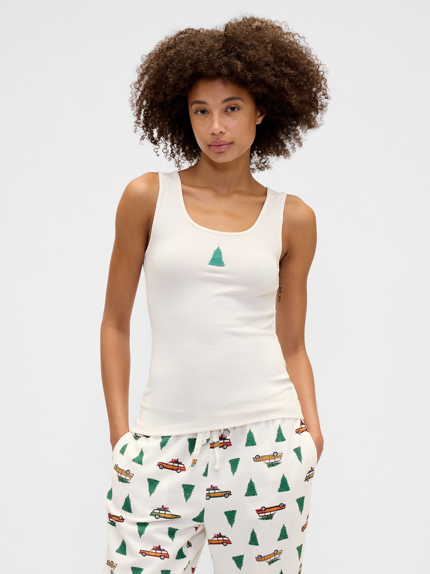 Gap logo ribbed tank top
