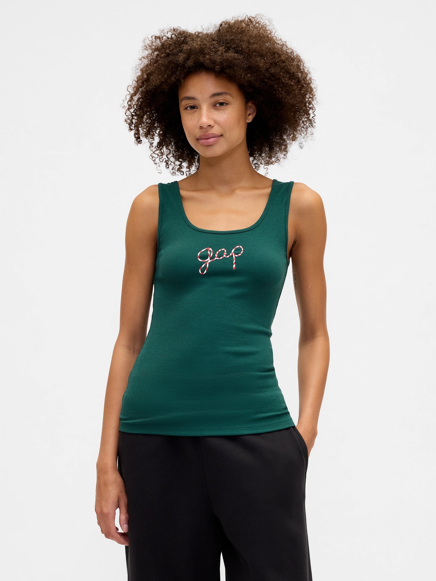 Gap Logo Ribbed Tank Top