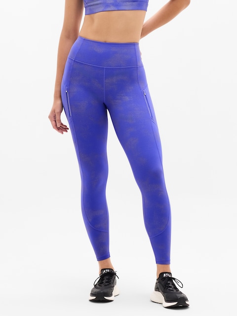 Rainier High Rise Reflective Print Legging