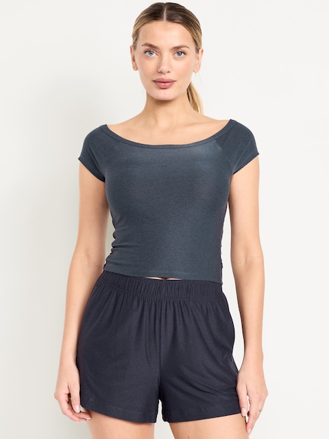 CloudMotion Ballet Twist-Back Top