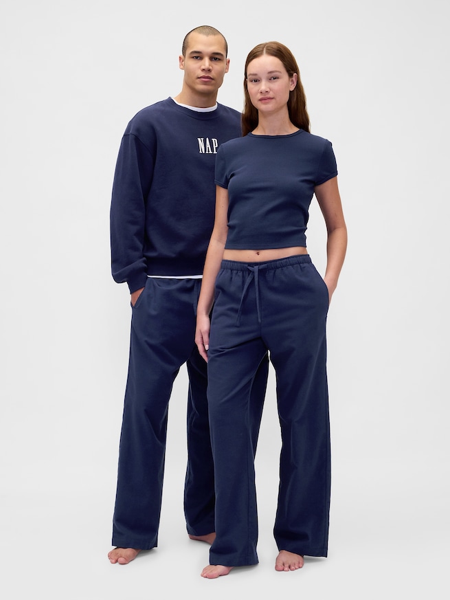 スーパーソフト フランネル パジャマパンツ (ユニセックス)-1