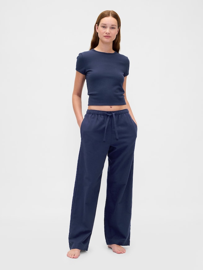 スーパーソフト フランネル パジャマパンツ (ユニセックス)-2