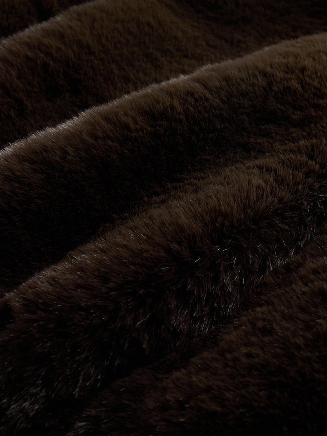 フェイクファー ボンバージャケット-4