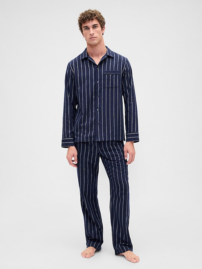 スーパーソフト フランネル パジャマセット (ユニセックス)-1