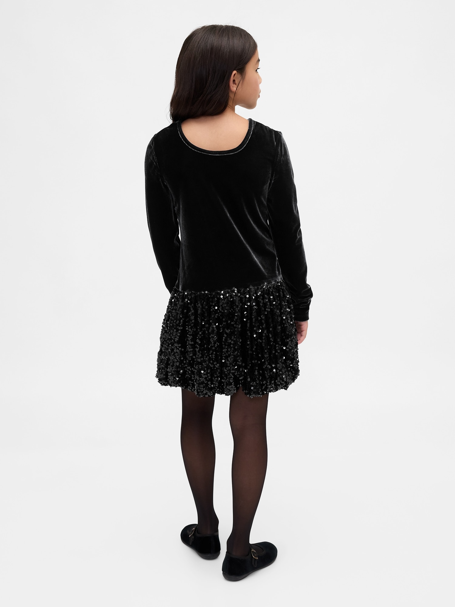 ミックスメディア スパンコール バブルワンピース (キッズ)-2