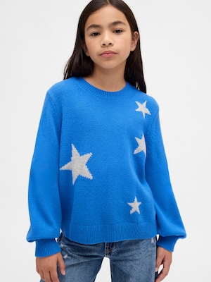 CashSoft カシミヤタッチ クルーネックセーター (キッズ)