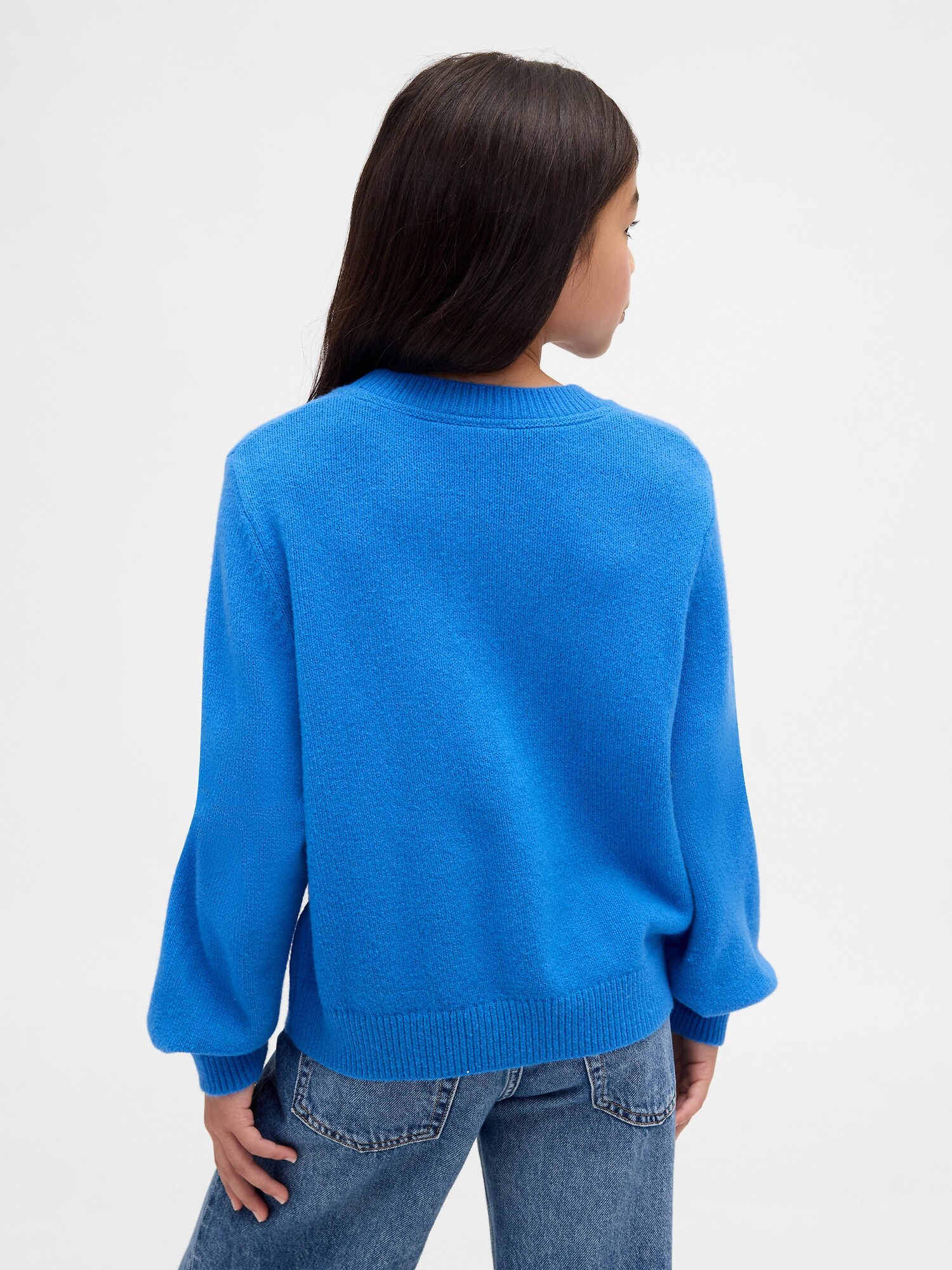 CashSoft カシミヤタッチ クルーネックセーター (キッズ)-2