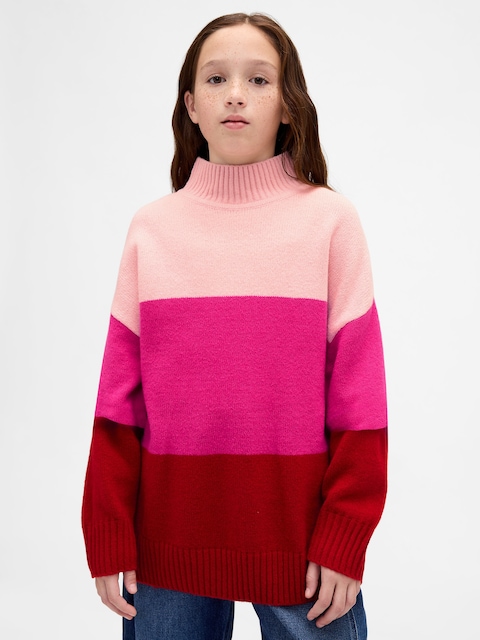 Kids CashSoft Stripe Tunic Sweater