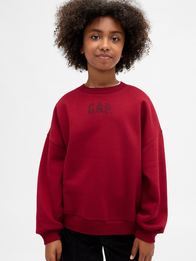 ヴィンテージソフト オーバーサイズ GAPロゴ スウェットシャツ (キッズ)-0