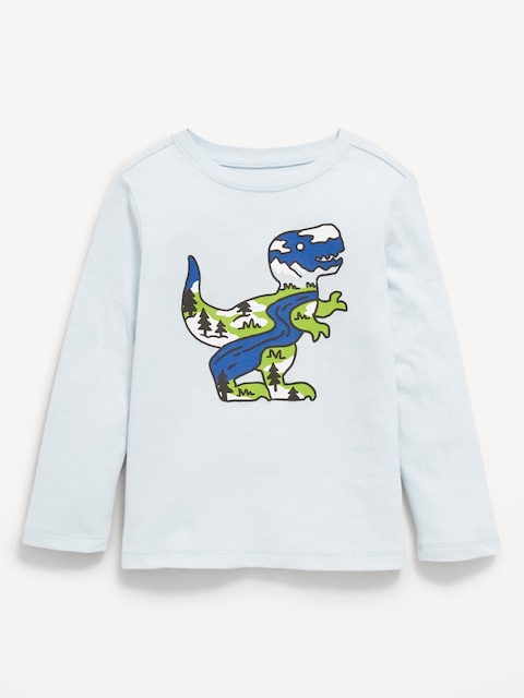 Long-Sleeve Unisex Graphic T-Shirt for Toddler