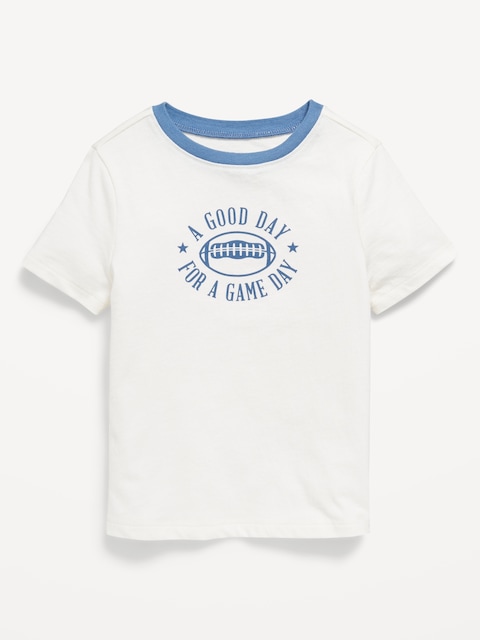 T-SHIRT À MANCHES COURTES À IMPRIMÉ UNISEXE POUR TOUT-PETIT