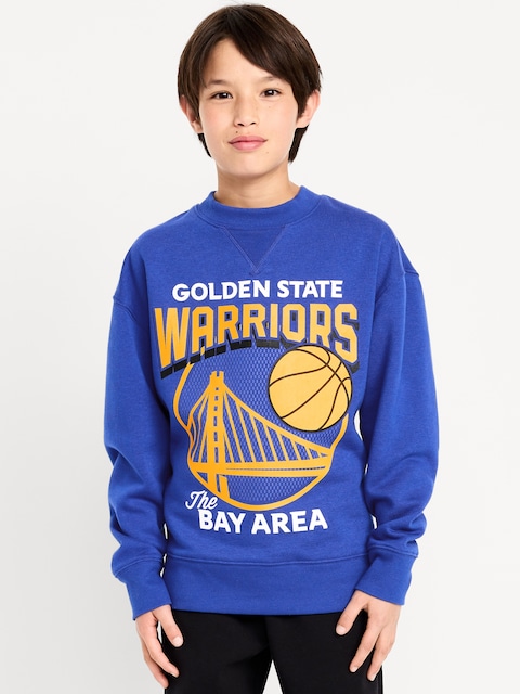 NBA© Golden State Warriors© Oversized Gender-Neutral Sweatshirt for Kids