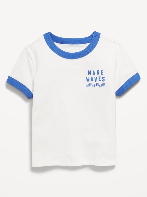 Short-Sleeve Ringer Graphic T-Shirt for Toddler Boys