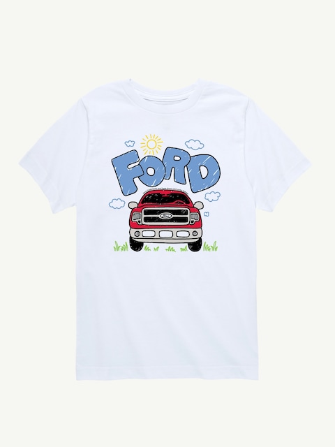Ford F150 Doodle Short Sleeve Tee For Toddler