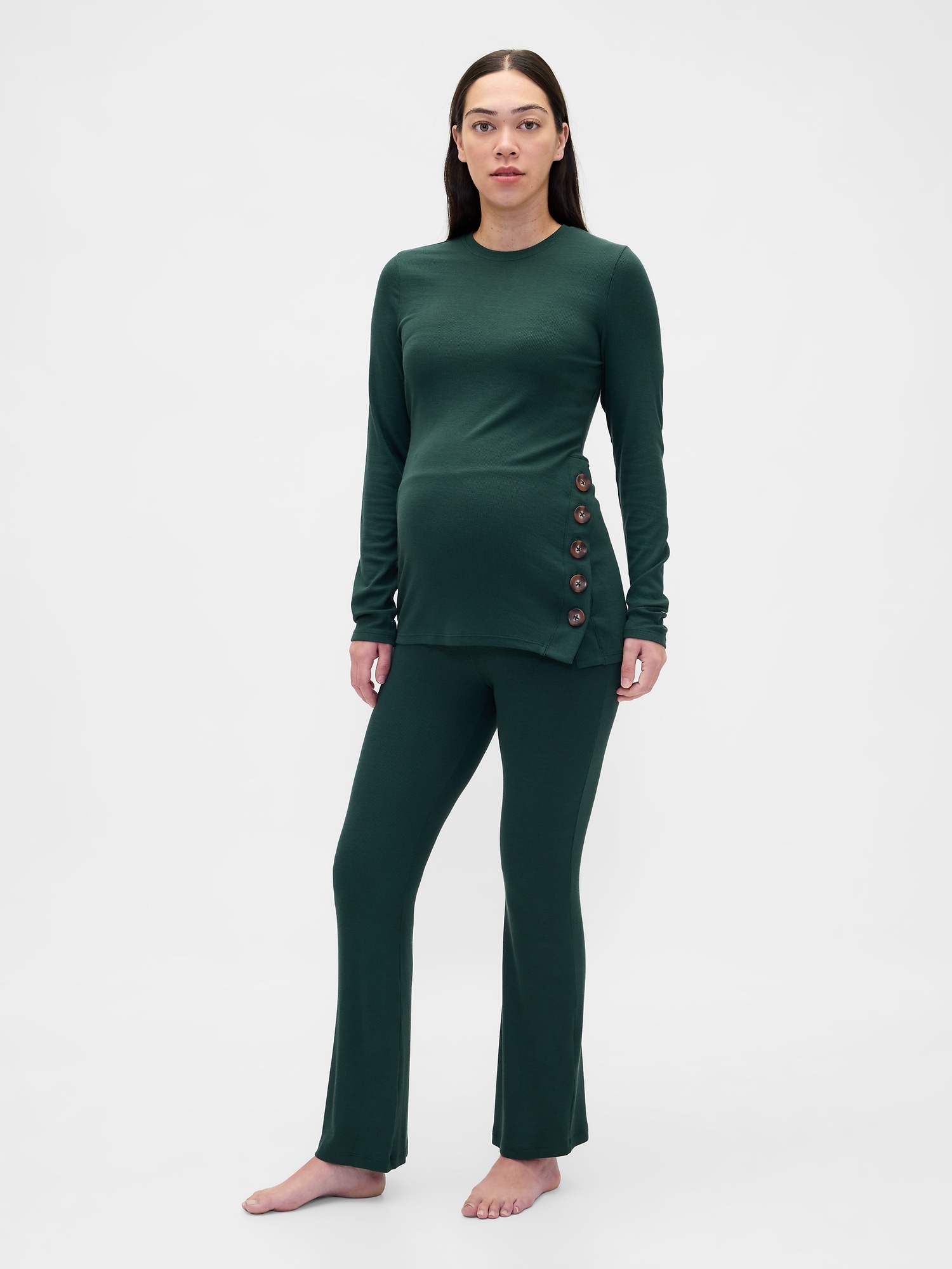 PYJAMA EN MODAL CÔTELÉ DE MATERNITÉ