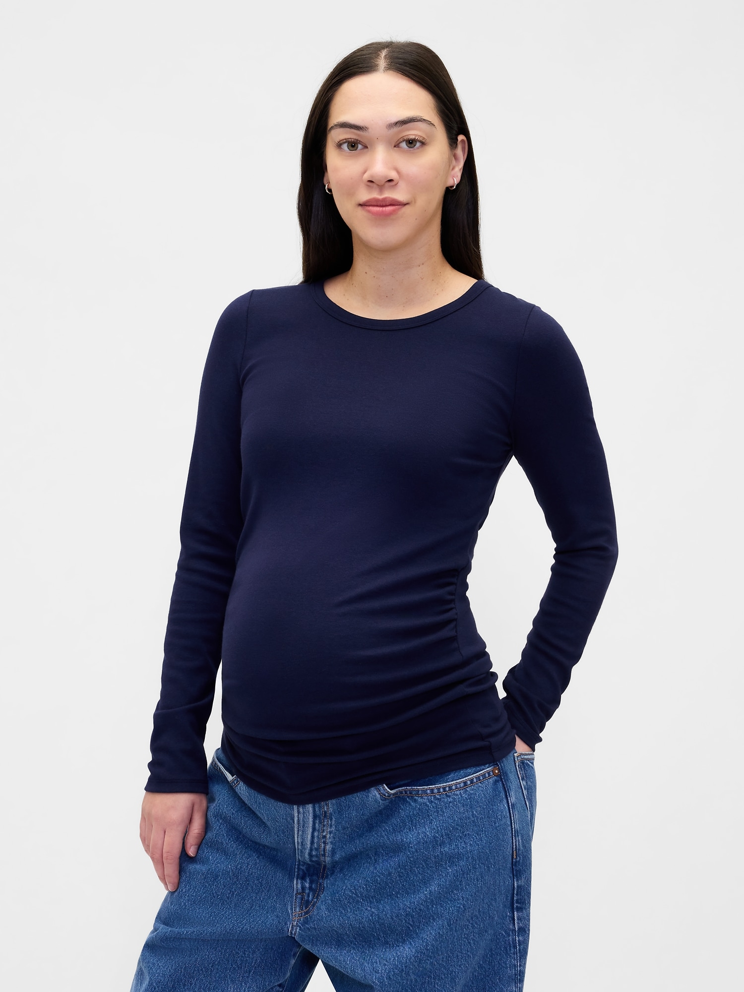 Maternity Modern Crewneck T-Shirt