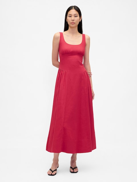 Shirred Maxi Dress