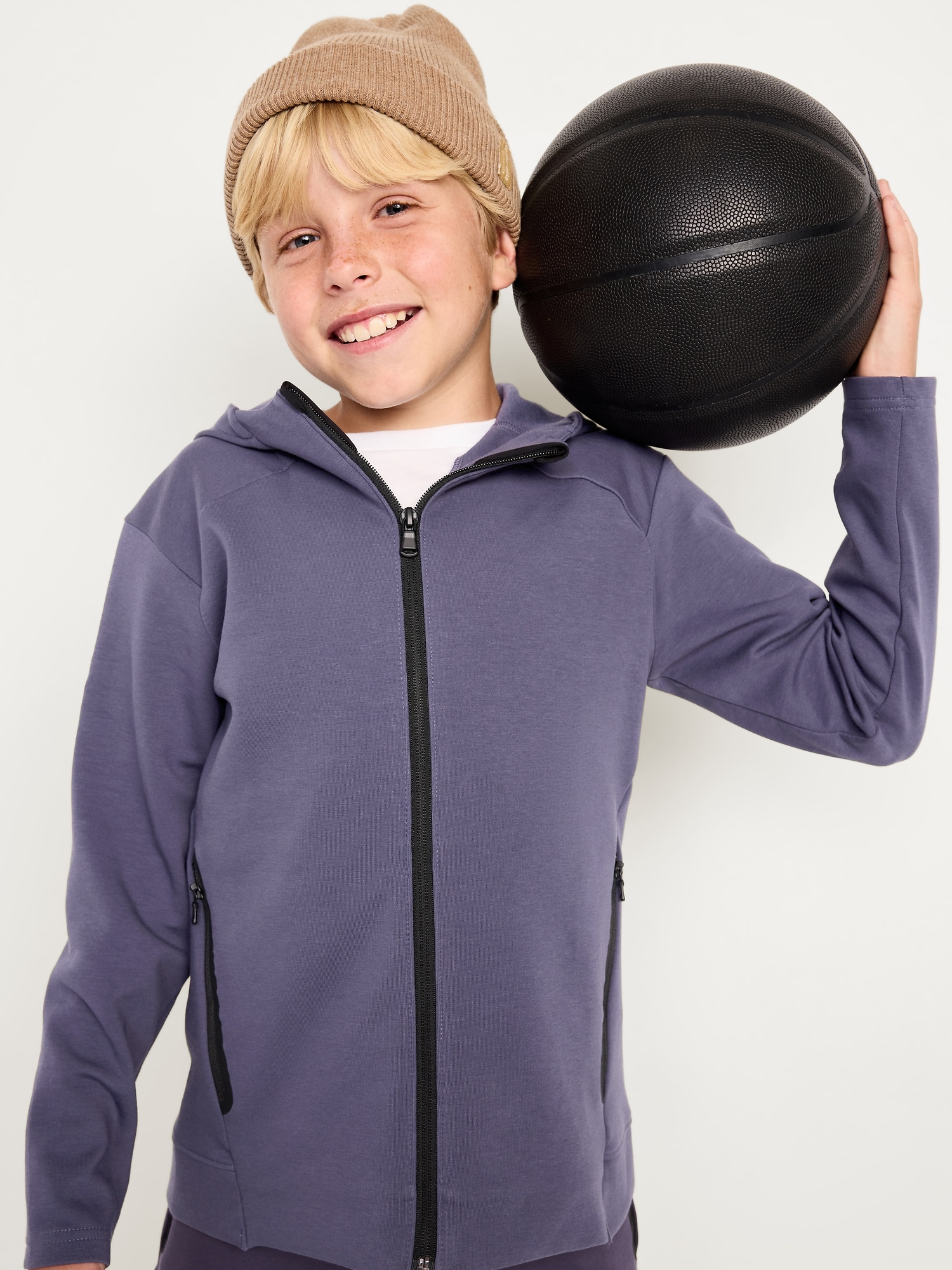 Dynamic Fleece Zip-Front Hoodie for Boys