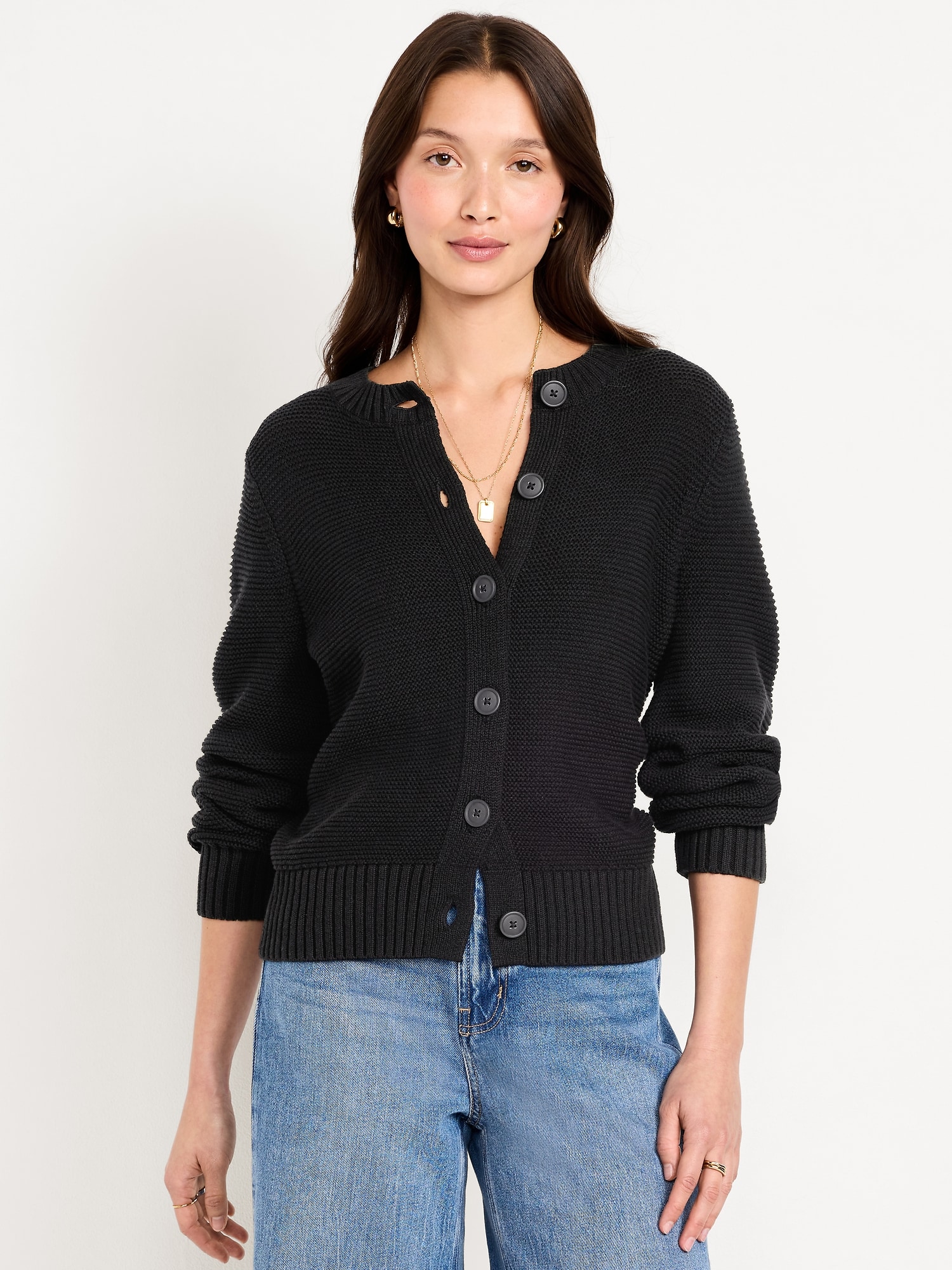 Button Front Sweater | Old Navy