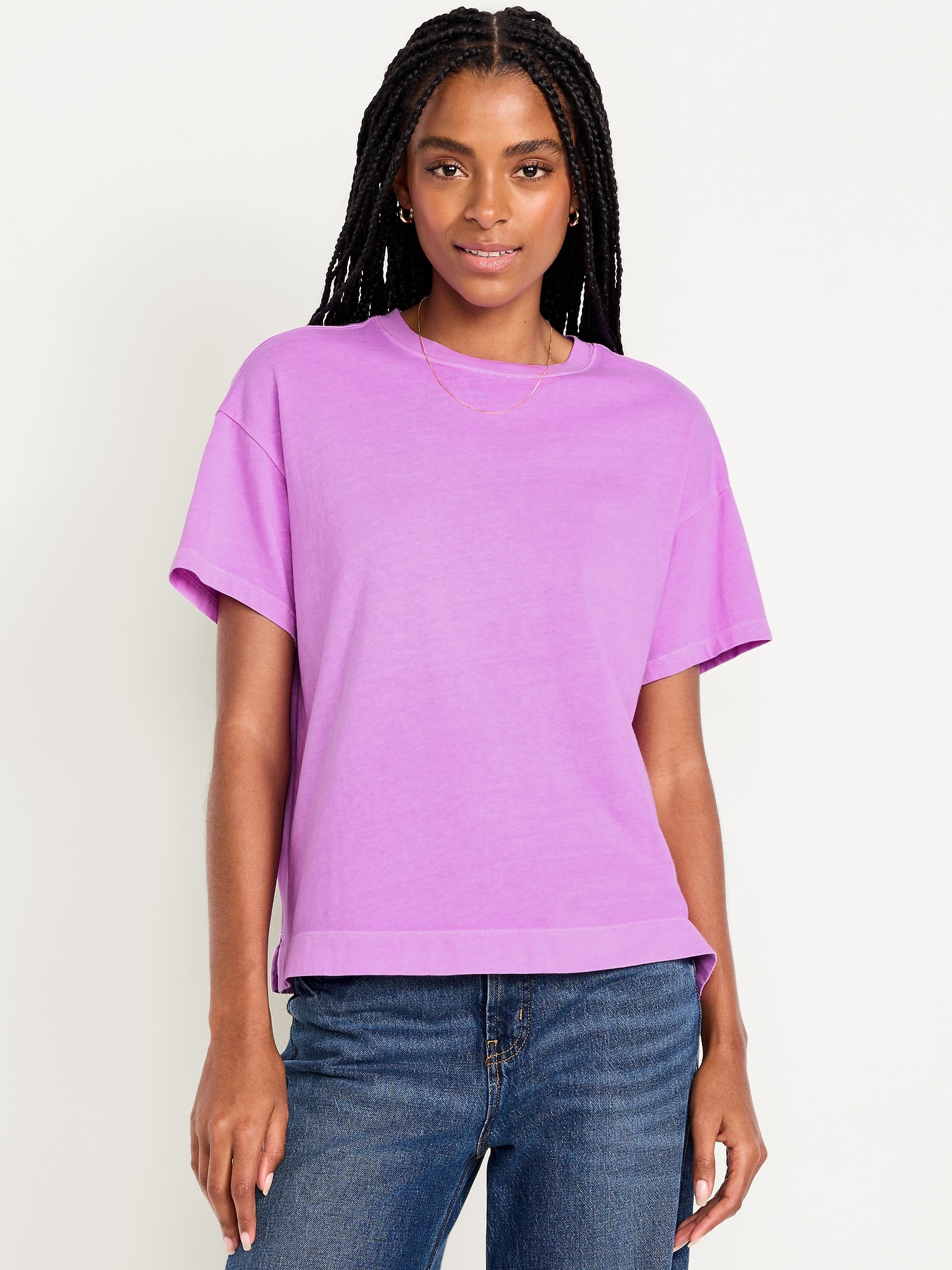 T-SHIRT RAS DU COU VINTAGE POUR FEMME