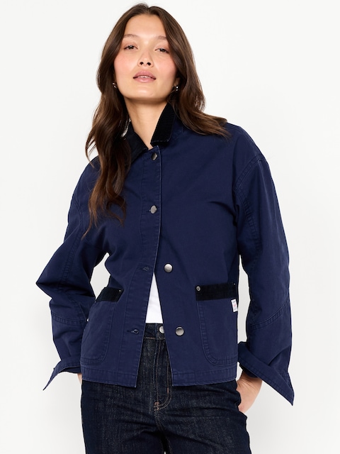 VESTE CAMPAGNARDE EN TOILE