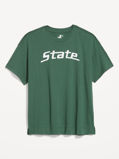 College Crew-Neck T-Shirt for Women