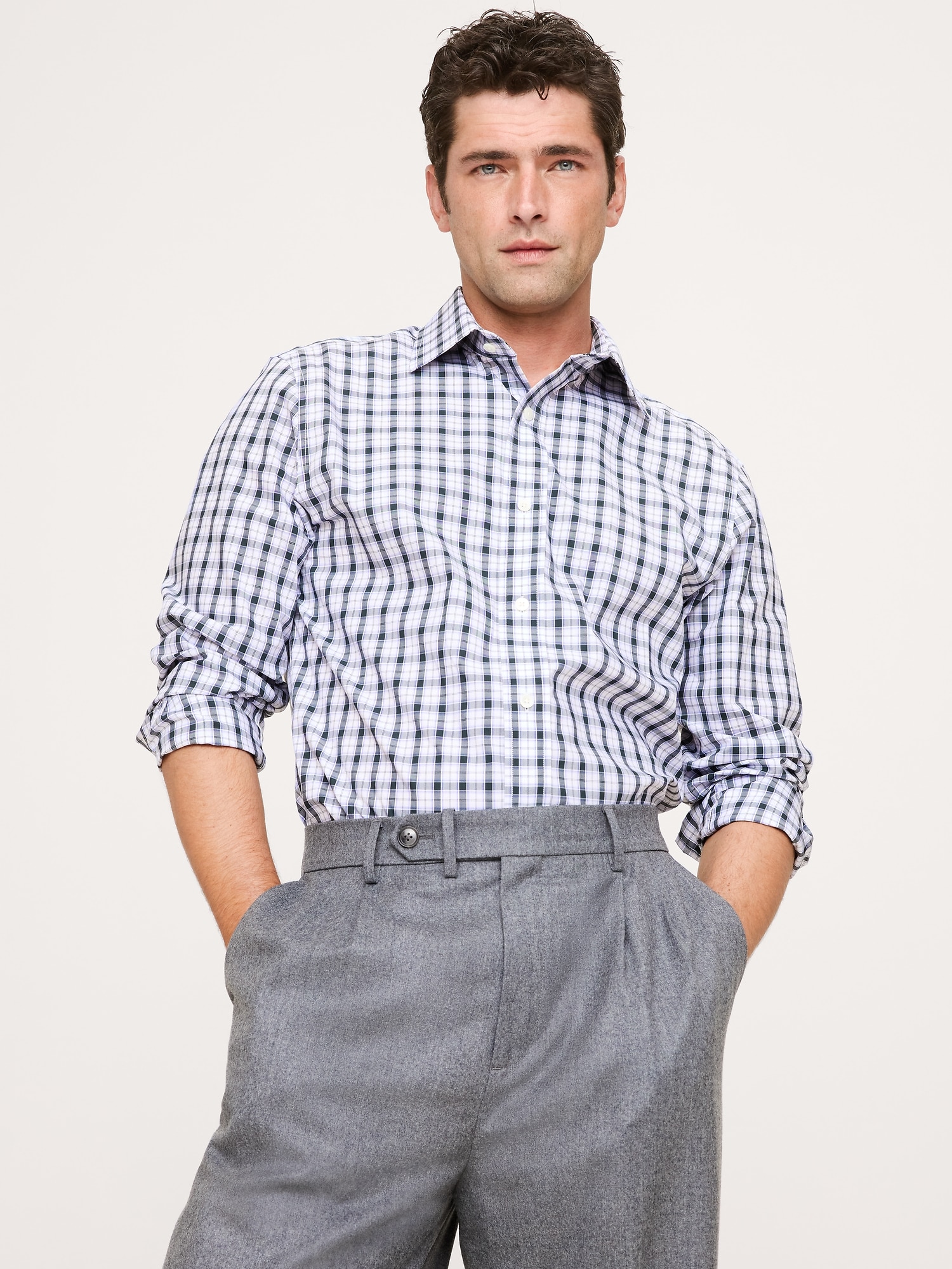 Standard-Fit Wrinkle-Resistant Dress Shirt