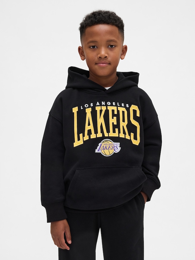 NBA ロサンゼルス レイカーズ ヴィンテージソフト リラックスフィット パーカー (キッズ)-0