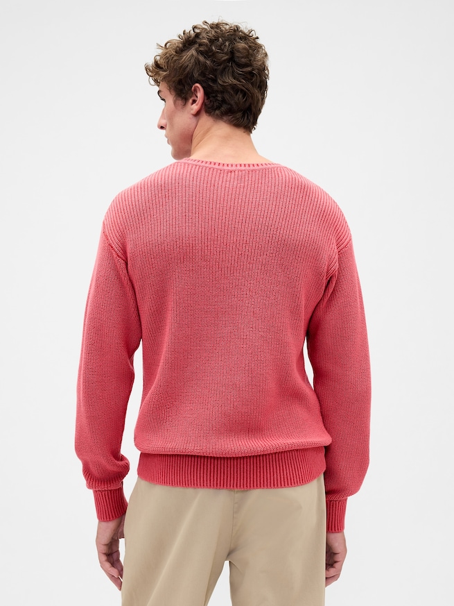 リラックスフィット Vネックセーター-2