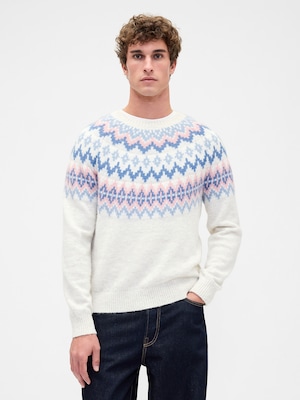 ふわもこ リラックスフィット フェアアイル セーター