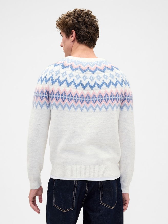 ふわもこ リラックスフィット フェアアイル セーター-2