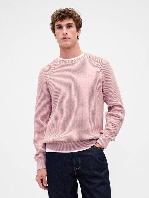 クラシック ラグラン クルーネックセーター